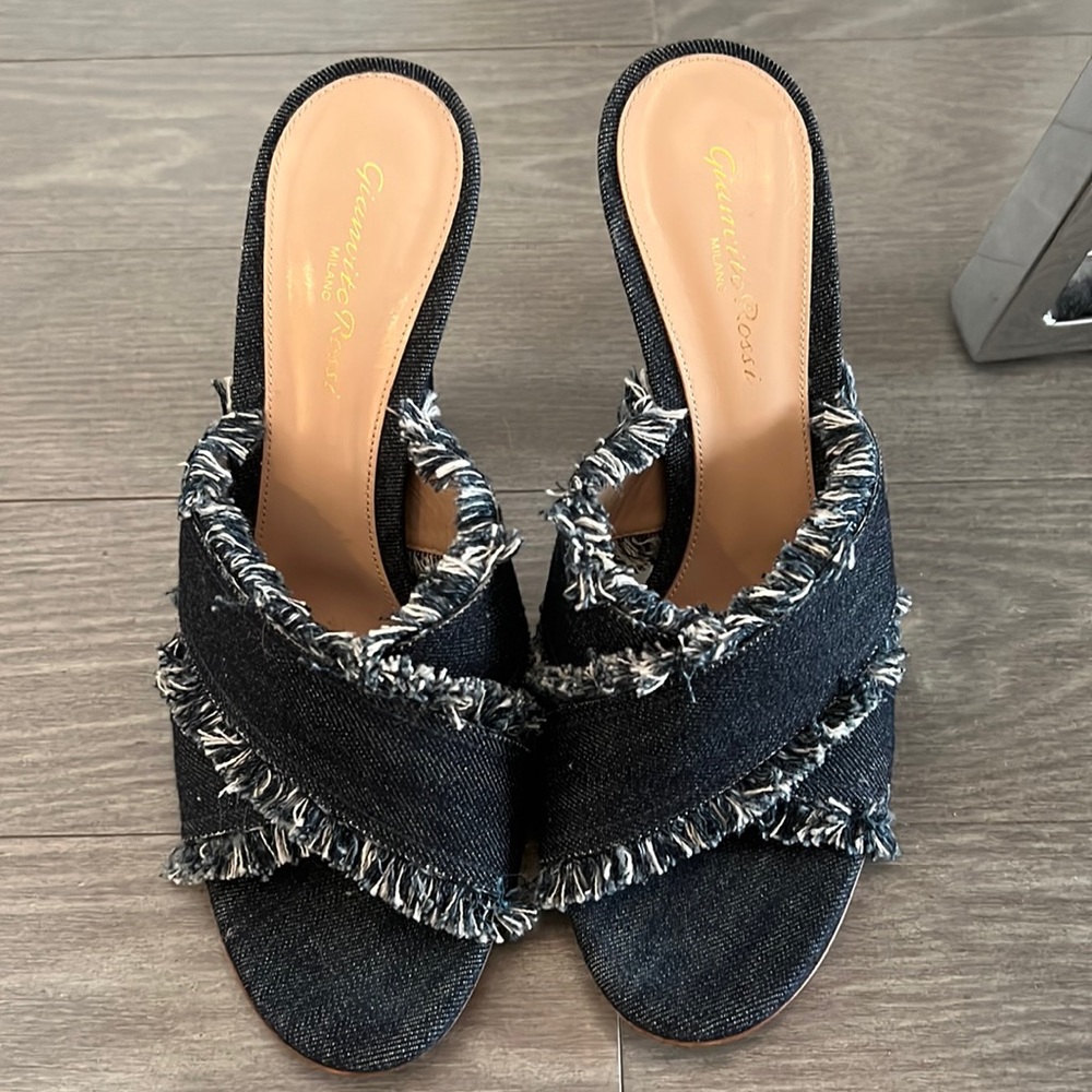 Gianvito Rossi denim heels size 8